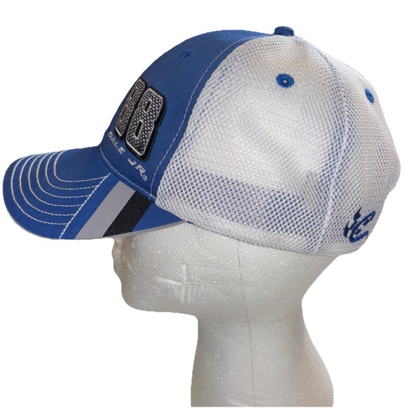 Dale Earnhardt Jr. Blue #88 Valvoline NASCAR Mesh Trucker Hat Adjustable Back - Picture 4 of 8